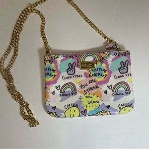 Luv Betsey by Betsey Johnson Positive Energy Crossbody Bag/clutch. Pre-owned.